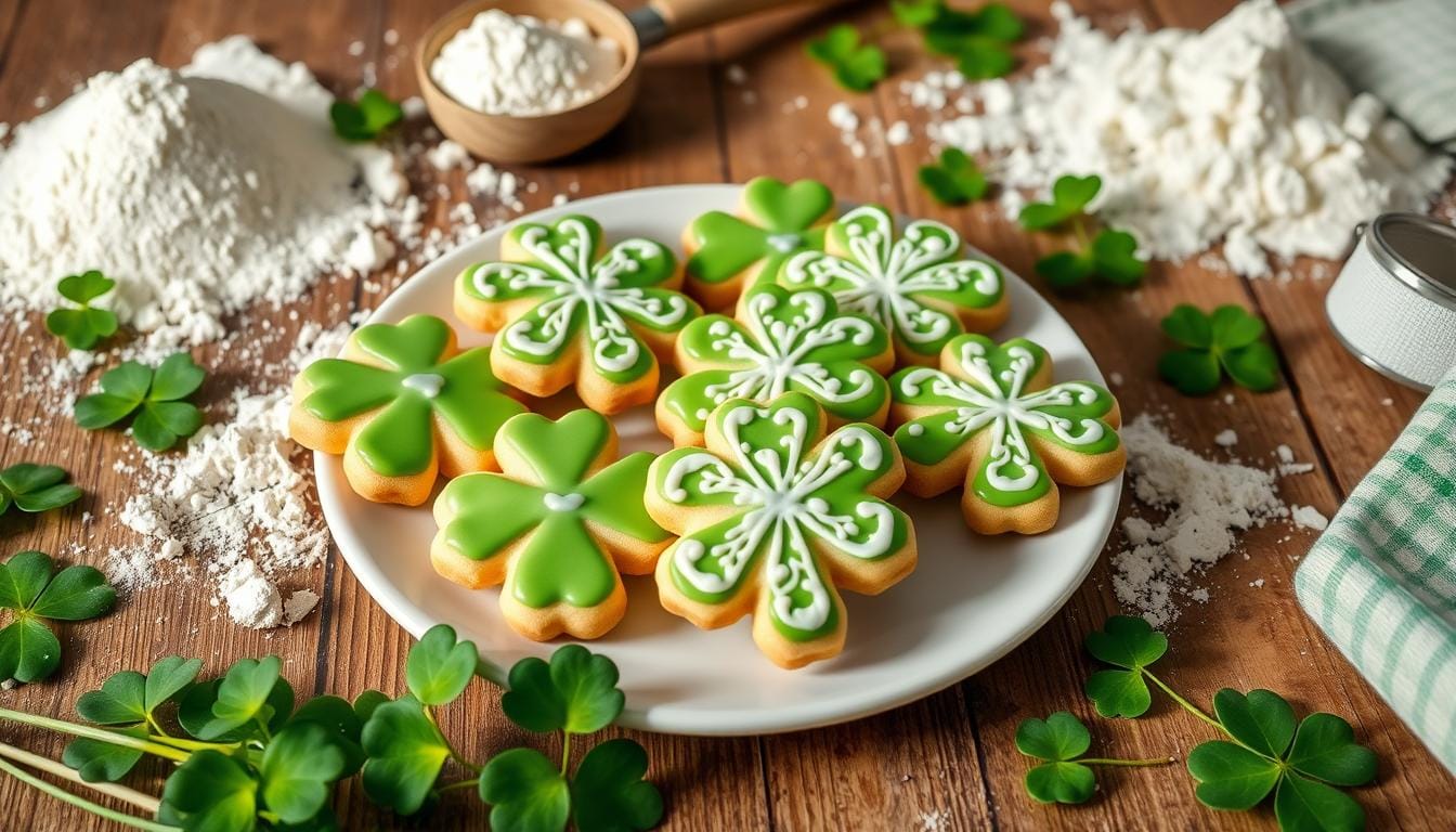 Shamrock Sugar Cookies