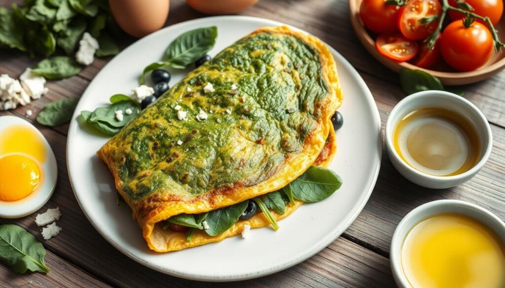Spinach and Feta Omelet